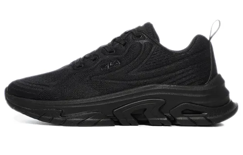FILA Mesh, Textile Low top Running Shoes Unisex Black