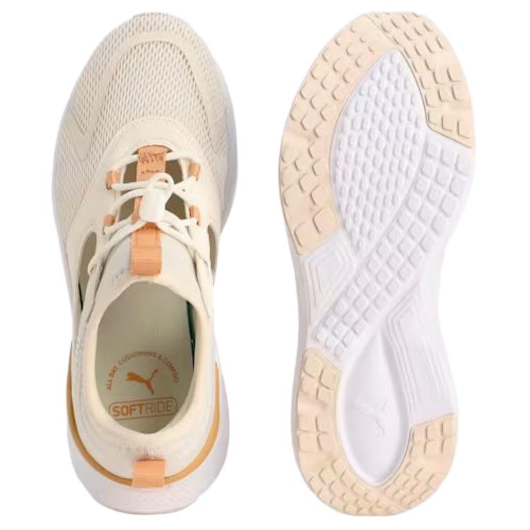 PUMA SOFTRIDE Mayve Textile, Artificial Leather Slip Resistant Abrasion Resistant Low top Running Shoes Women’s