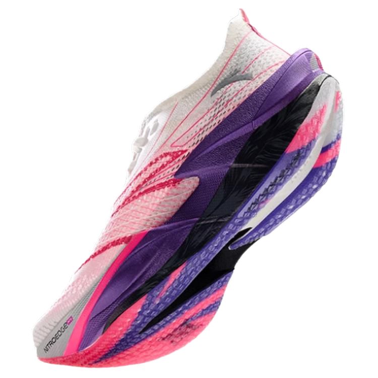 Anta C202 6.0 PRO Low top Carbon Plate Long Distance Running Sprint Running Shoes Women’s White Red Purple