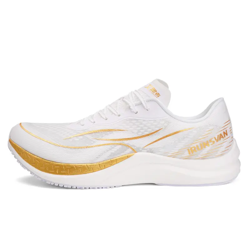 IRUNSVAN full-length nylon plate, marathon professional racing, super critical, track and field physical examination training, high school entrance examination 100 meters, shock absorption and rebound, stable support, low-cut running shoes, same style for men and women, champion limited platinum
