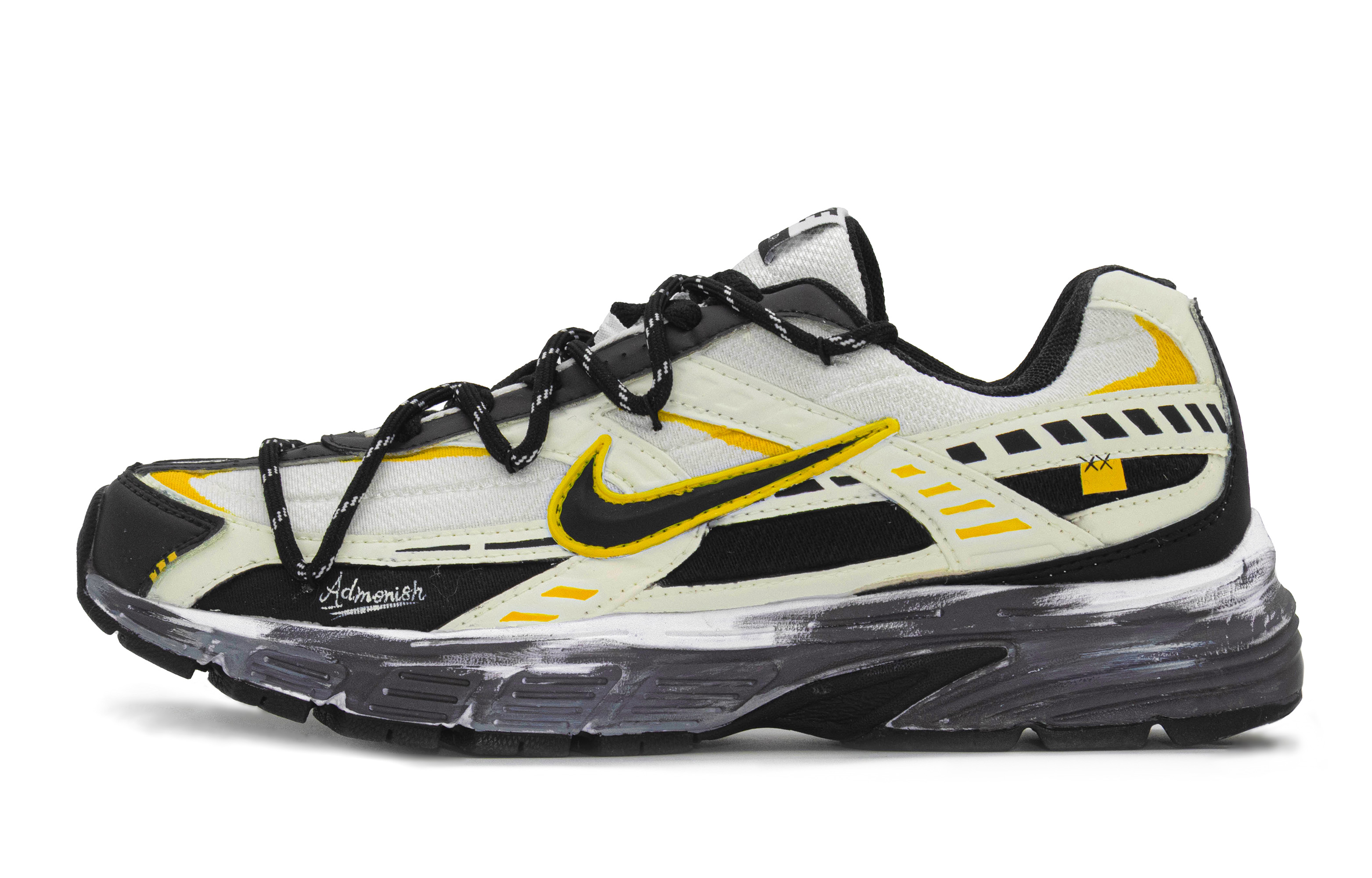 Nike Initiator Breathable Low top Sprint City Commuting Running Shoes Unisex Yellow Black White