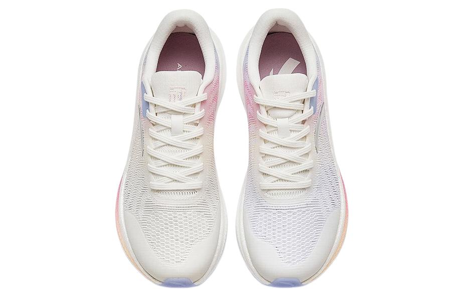 Anta Champion Series Fabric Slip Resistant Abrasion Resistant Low top Running Shoes Women’s White Blue Pink