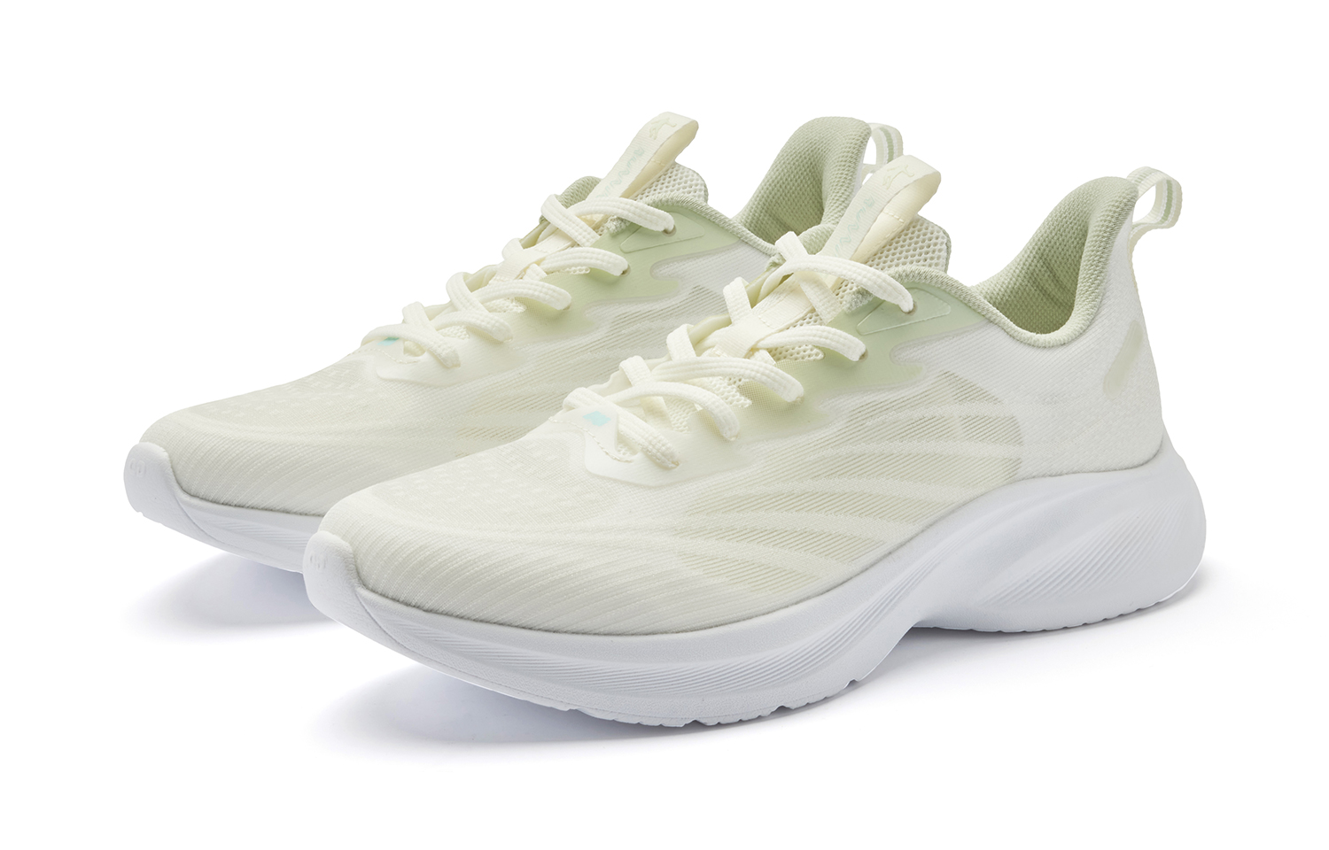 QIAODAN Light Speed LITE Breathable Lightweight Breathable And Lightweight Low top Running Shoes Women’s Ivory