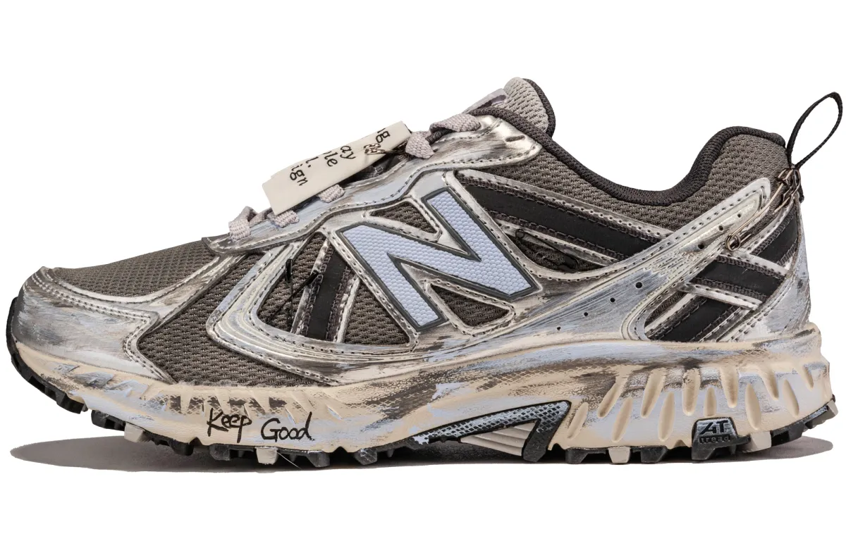 New Balance NB 410 V5 Abrasion Resistant Abrasion Resistant Low top Running Shoes Unisex Silver Black