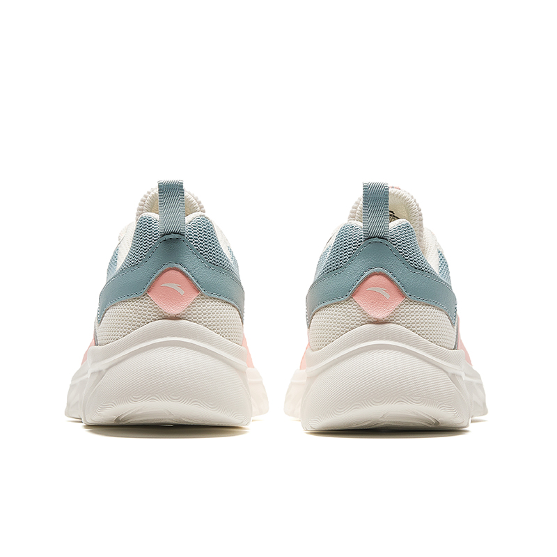 Anta Comfortable Cushioning, Wear Resistant Low top Running Shoes Women’s White Pink Cyan