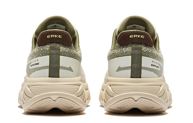 Erke Lightweight Cushioning Low top Running Shoes Men’s Microcrystal White