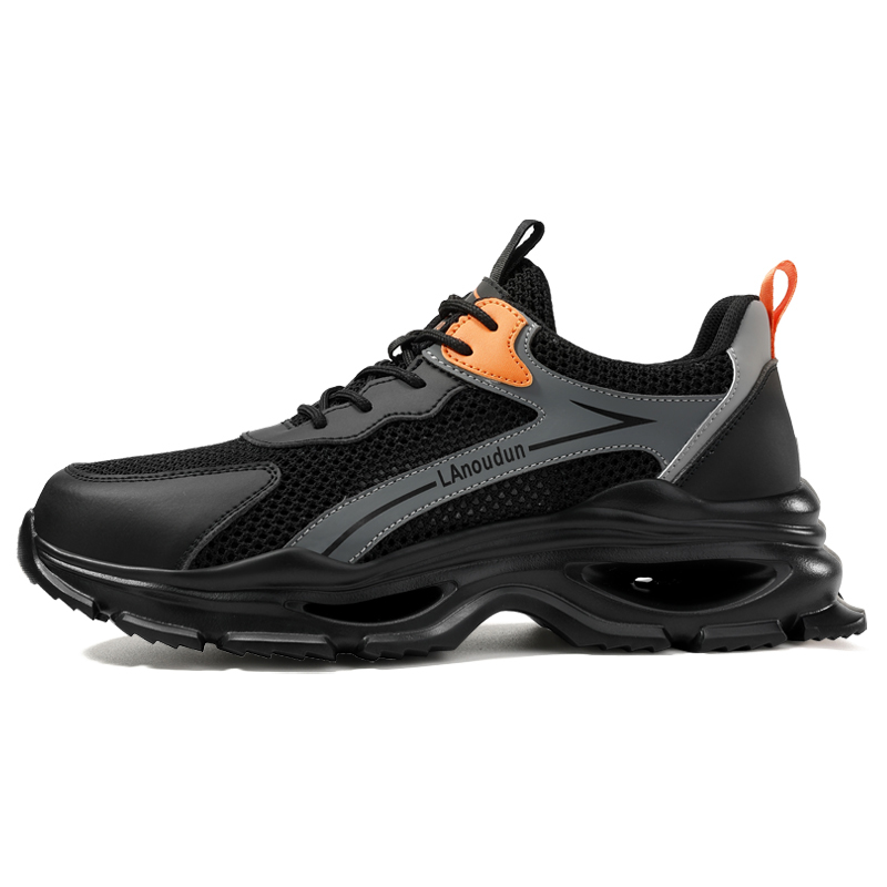 LANOUDUN Breathable, Impact Resistant, Lightweight Low top Outdoor Shoes Unisex Black