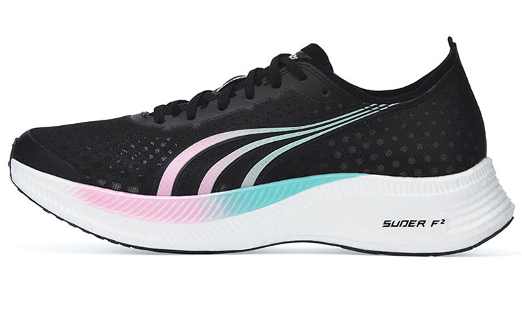Dovi DO-WIN SE Racing full-palm carbon plate mesh shock-absorbing, anti-slip and wear-resistant, low-top, marathon running shoes, same style for men and women, black advanced version