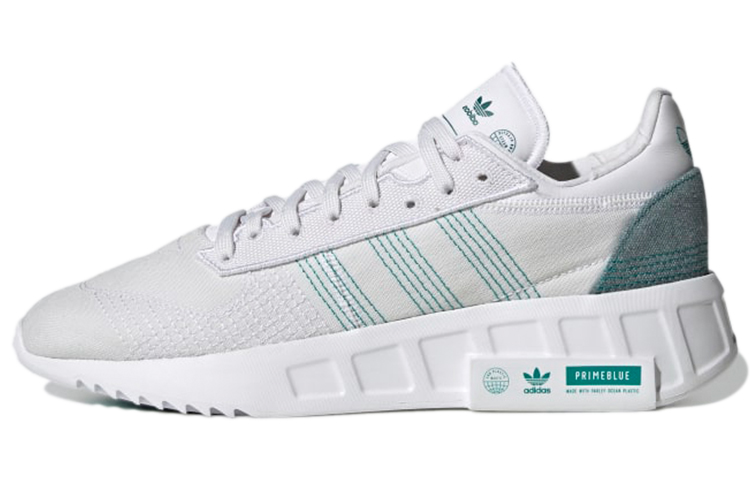 Adidas Originals Geodiver Primeblue Breathable Low top Running Shoes Men's White Green