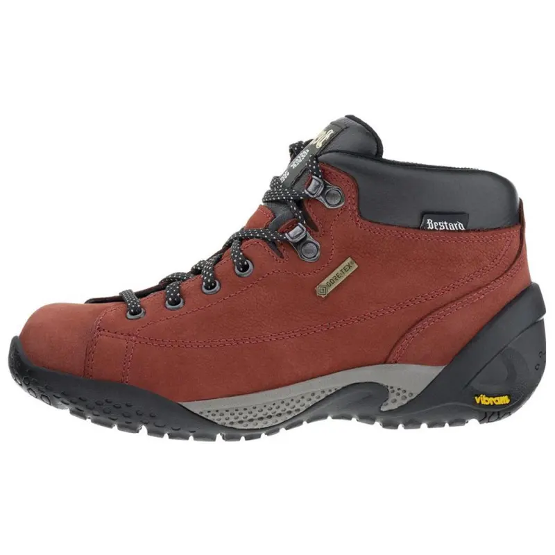 Bestard Travel Lady Comfortable Cushioning, Wear Resistant Mid top Outdoor Shoes Unisex Red