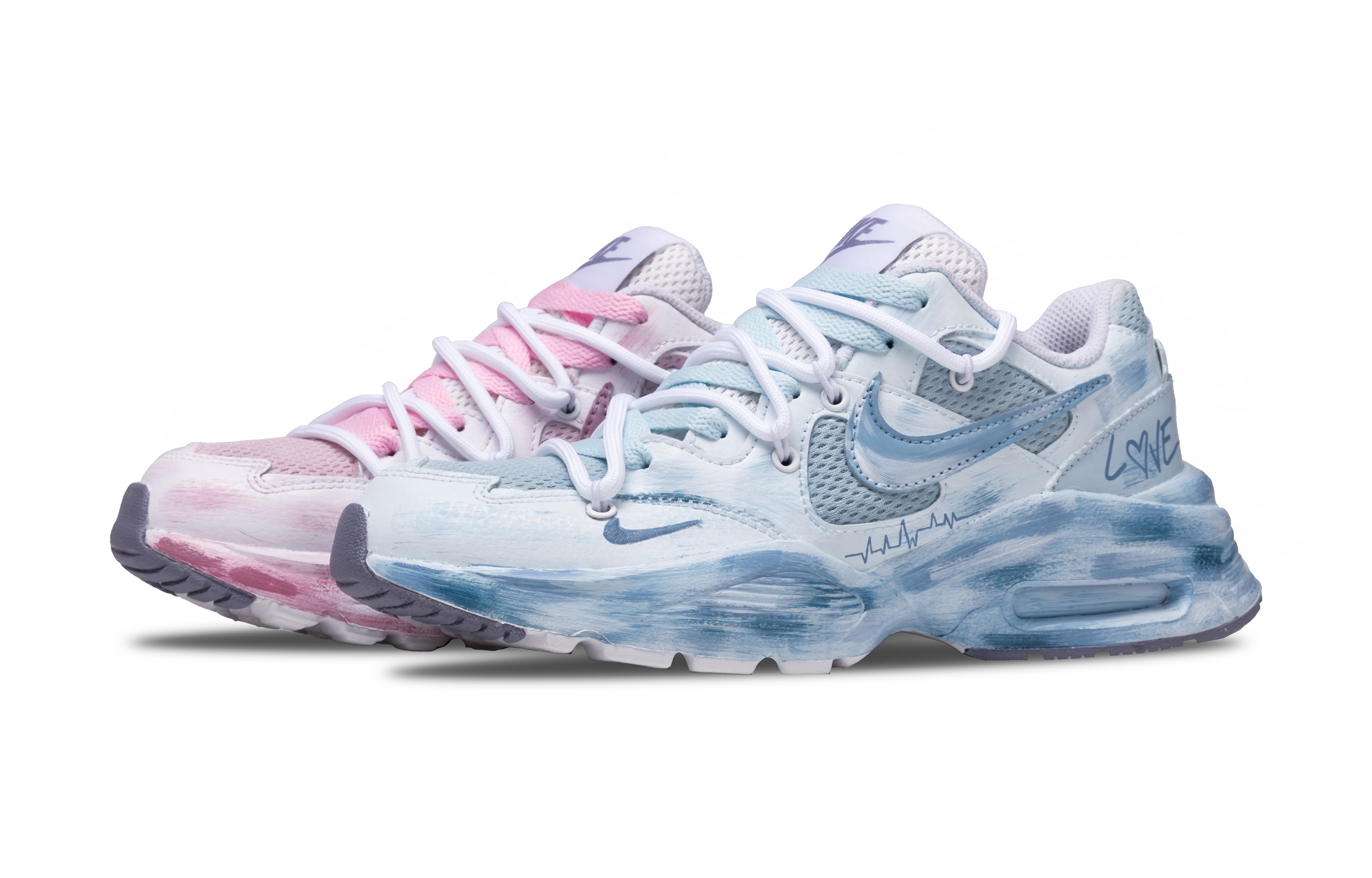 Nike Air Max Fusion Low top Running Shoes Women’s Blue Pink