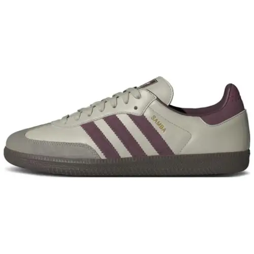 Samba Adidas Originals Og 'Putty Grey Maroon'