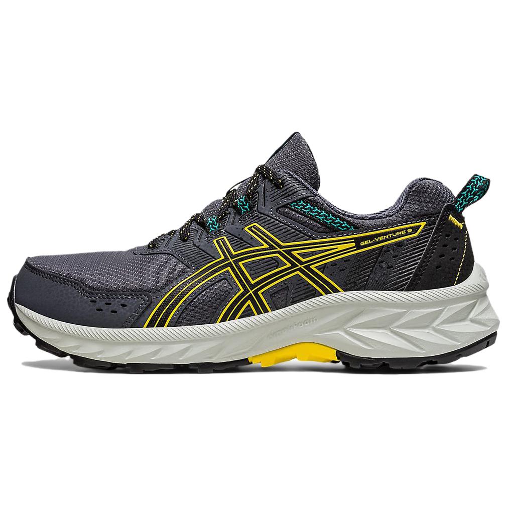 ASICS Gel Venture 9 Comfortable And Lightweight Cushioning, Wear Resistant Low top Running Shoes Women's Black Yellow