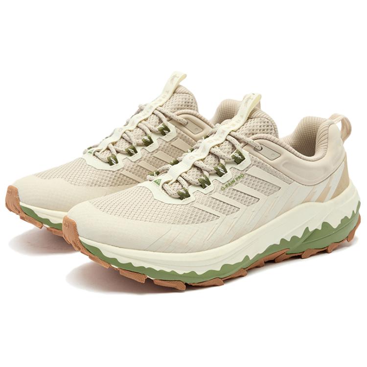 QIAODAN Cushioning Lightweight Low top Casual Running Shoes Men’s Beige Green