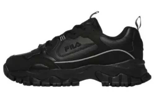 FILA Low top Running Shoes Unisex Black Korean Style