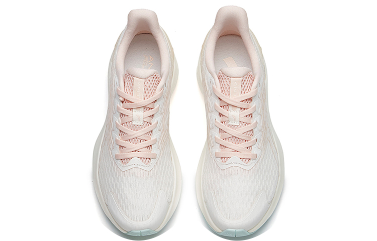 Anta Running Collection Comfortable Slip Resistant Low top Running Shoes Women’s Pink White