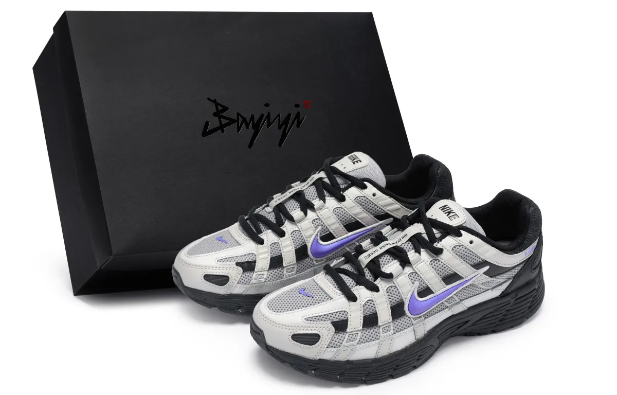 Nike P 6000 Low top Running Shoes Unisex Black White