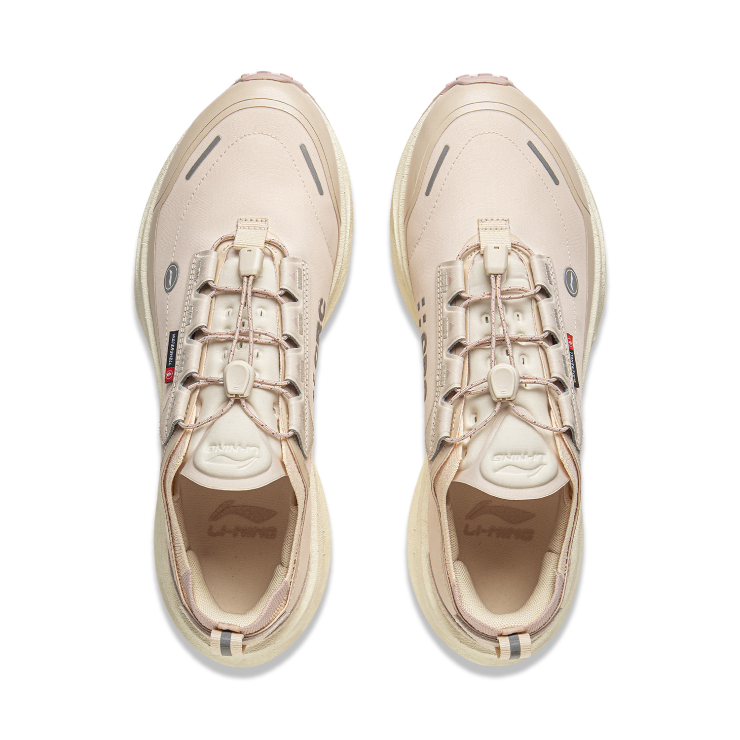 Li Ning Abrasion Resistant Low top Running Shoes Unisex Pink