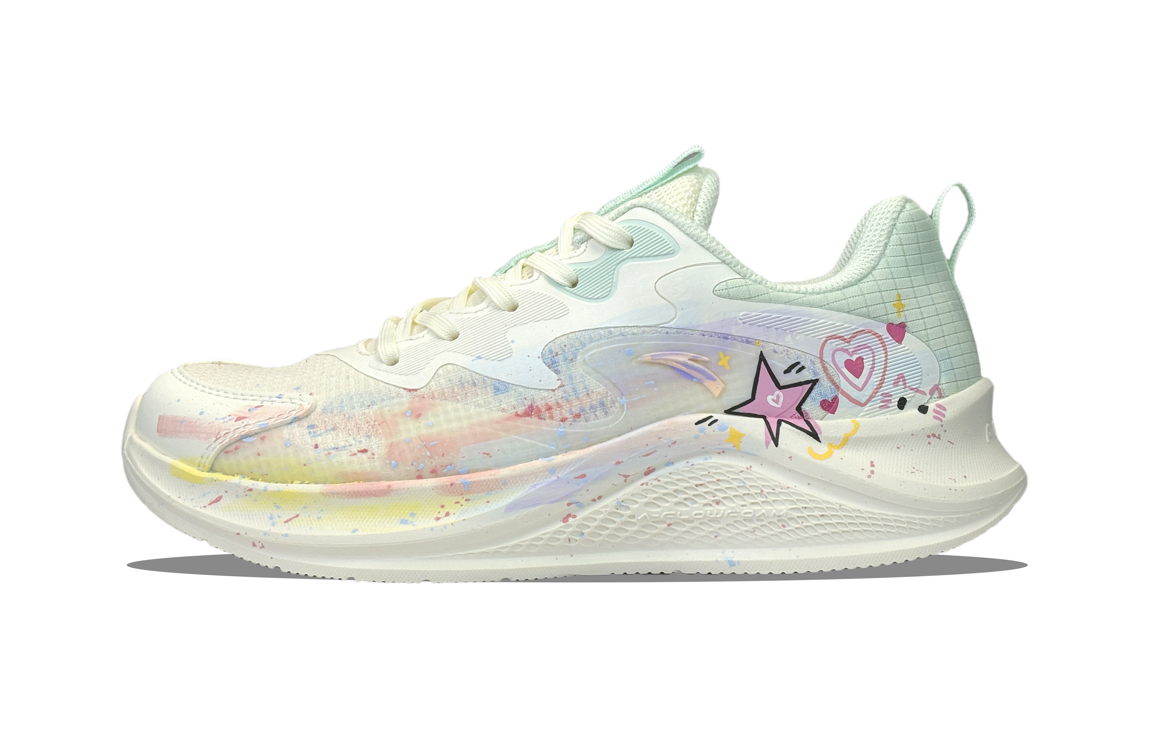 Anta Cushioning Abrasion Resistant Lightweight Low top Casual Sprint Running Shoes Women’s White