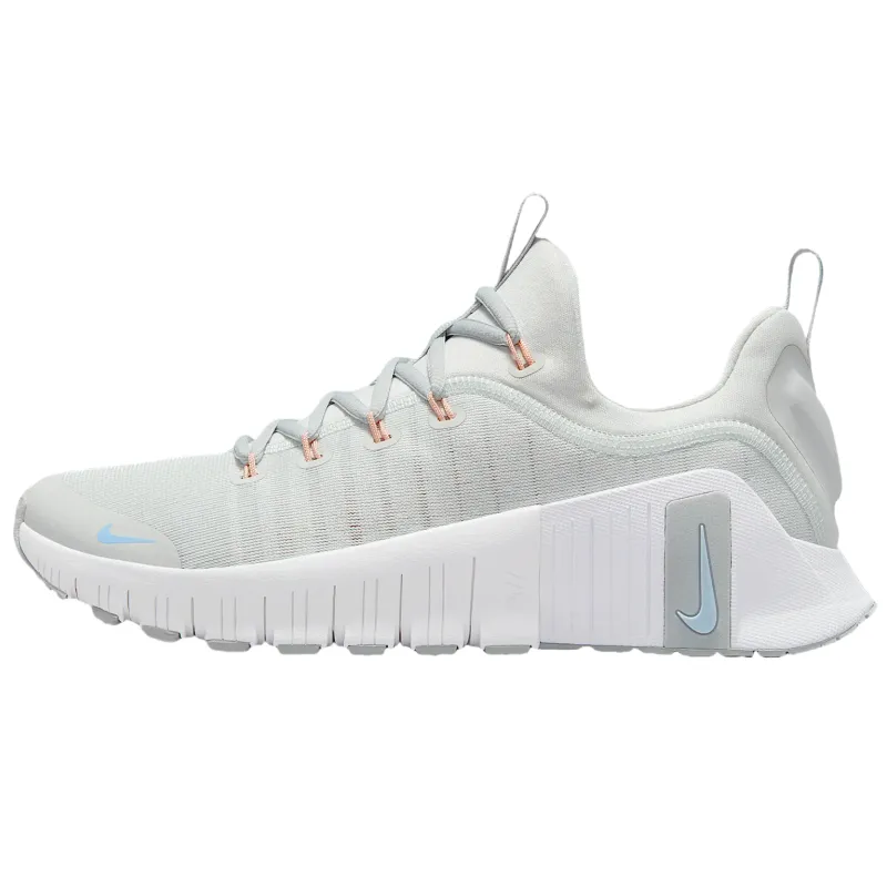Nike Free Metcon 6 Photon Dust Light Smoke Grey Summit White Metallic Silver Women's