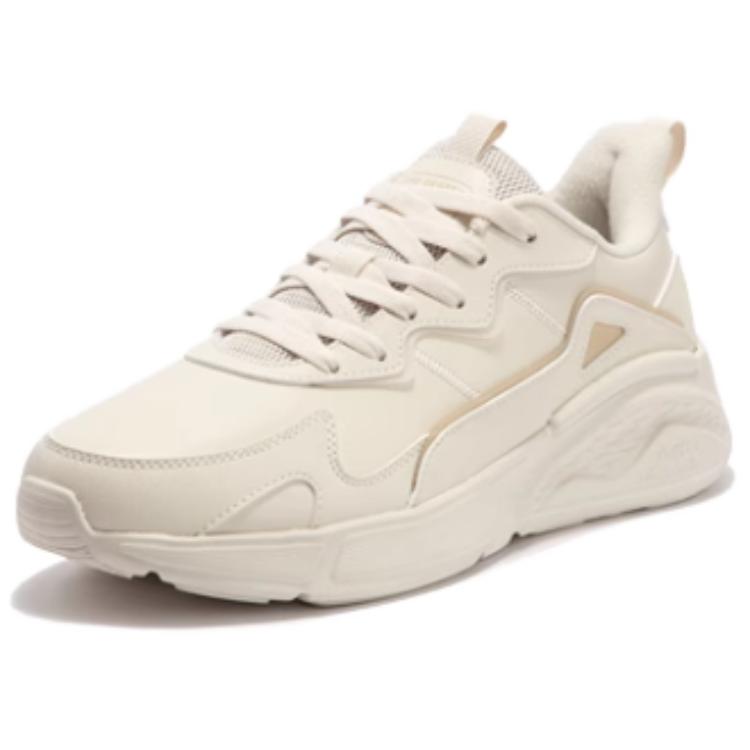 361° Comfortable And Trendy Slip Resistant Abrasion Resistant Low top Running Shoes Men’s Beige Yellow