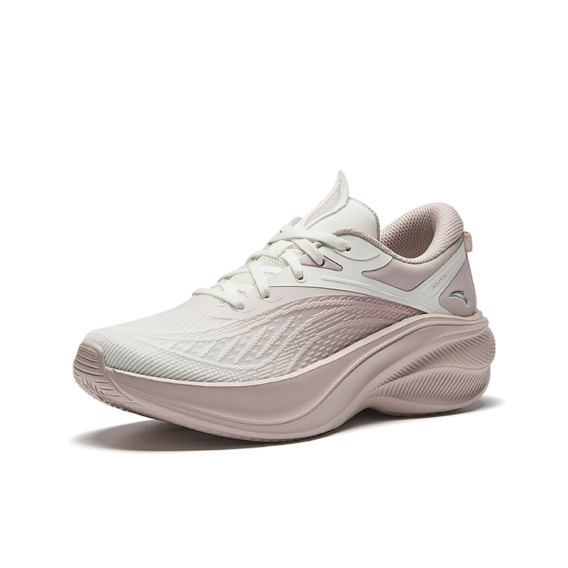 Anta Leaf 5.0 Height Increasing Abrasion Resistant Slip Resistant Low top Running Shoes Women’s White Pink