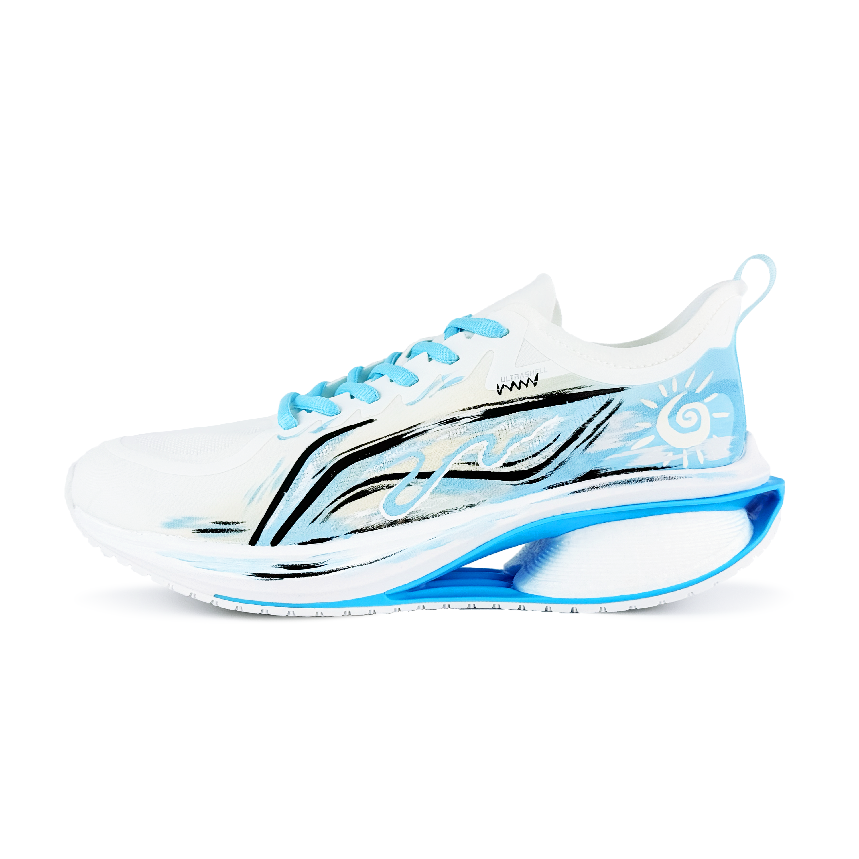 Li Ning WuShi 5S 3.0 Cushioning, Wear Resistant Low top Casual Running Shoes Men’s White Blue