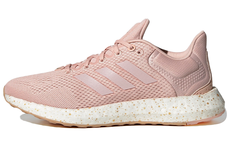 Adidas Pure Boost 21 Cushioning Breathable Wear-Resistant Slip-Resistant Low-Top Running Shoes Women's Pink