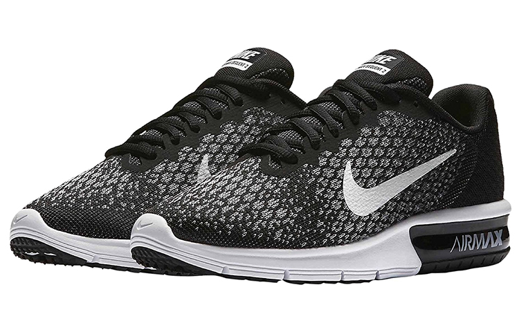 Женские кроссовки Nike Air Max Sequent (черно-белые) — фото 3