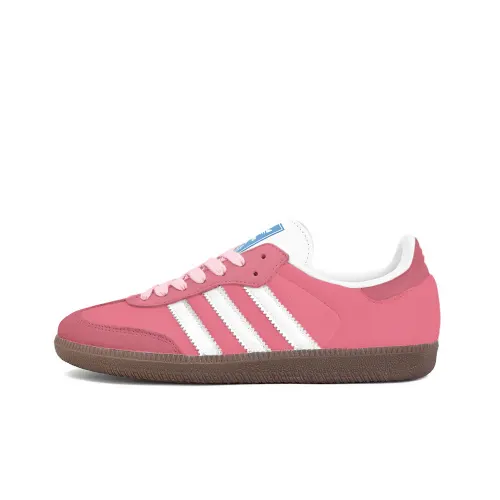 Adidas Originals SAMBA OG Slip Resistant Abrasion Resistant Low top Skateboard Shoes Unisex Pink