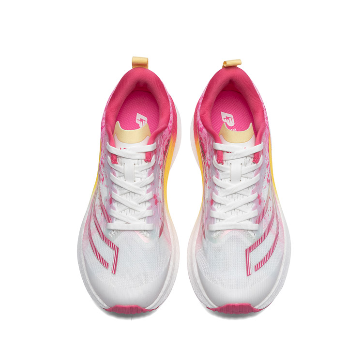 LPMX Running Shoes Women’s Low Top White Peach Red