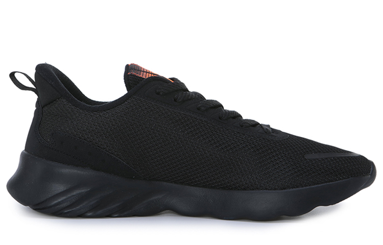 Erke Slip Resistant Cushioning Low top Running Shoes Men’s Black Orange