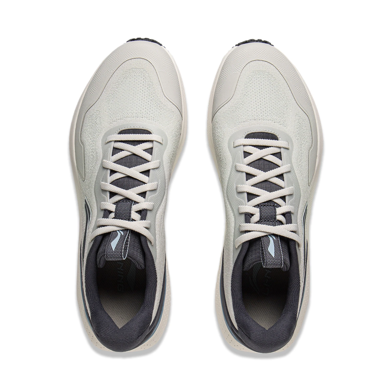 Li Ning Easy to Adapt 2 Cushioning Slip Resistant Abrasion Resistant Lightweight Low top Running Shoes Men’s Gray Black