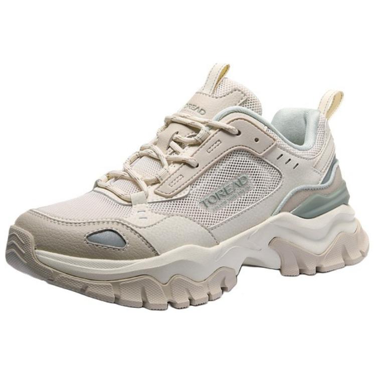 TOREAD Slip Resistant Abrasion Resistant Slip Resistant Abrasion Resistant Low top Running Shoes Women’s Ecru
