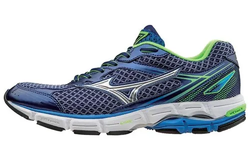 Mizuno Low top Running Shoes Men's Blue Green Silver