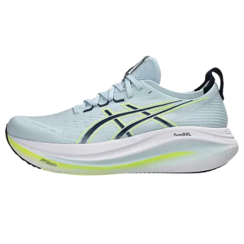 Asics GEL NIMBUS 27 Cushioning Low top Running Shoes Men's Light Blue