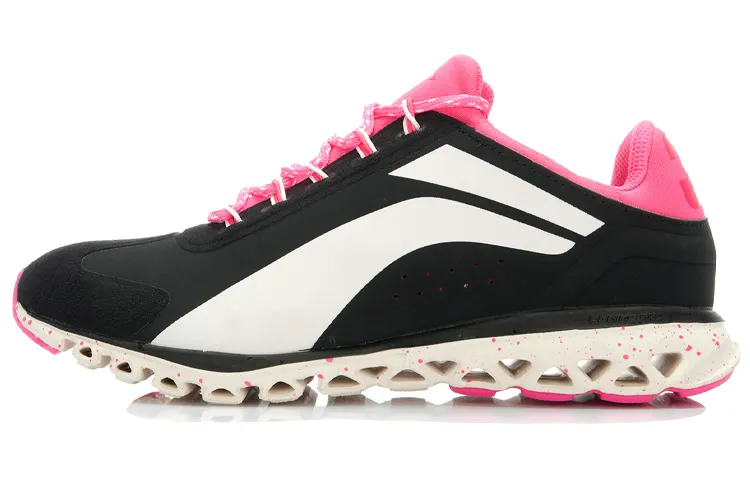 Li Ning Arc Synthetic Leather, Textile Cushioning Slip Resistant Abrasion Resistant Lightweight Low top Running Shoes