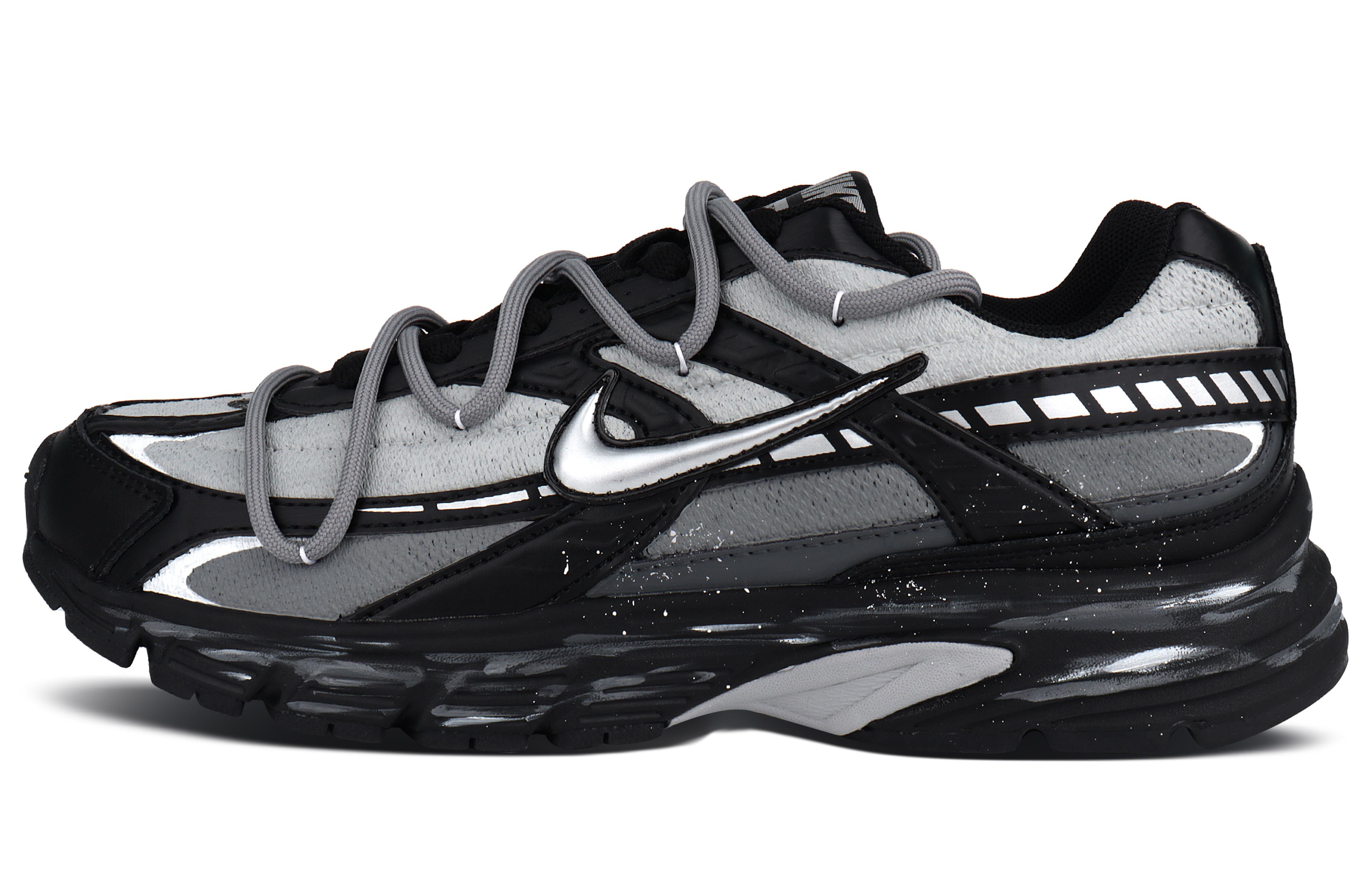 Nike Initiator Cushioning Abrasion Resistant Cushioning, Wear Resistant Low top Running Shoes Unisex Black Gray