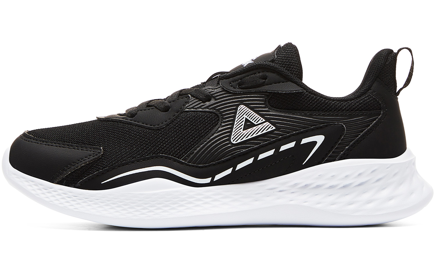 PEAK Cushioning Abrasion Resistant Breathable Slip Resistant Low top Running Shoes Women’s Black Baymax