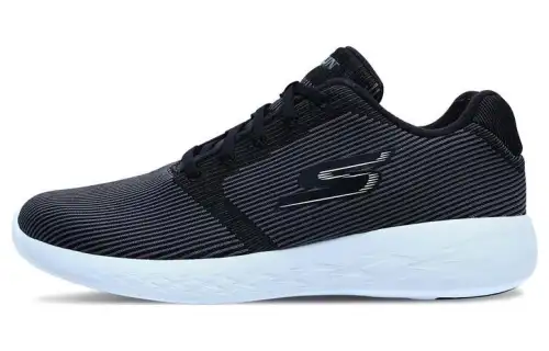 Skechers 600 Mesh Athleisure Low top Running Shoes Men's Black White