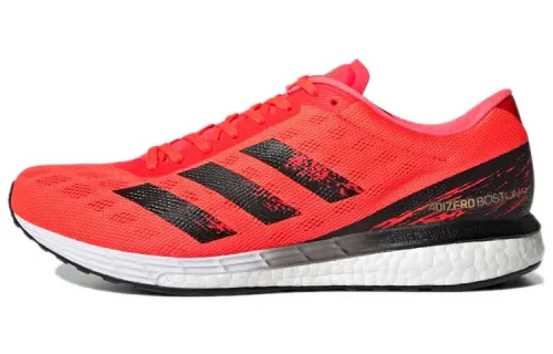 Adidas Adizero Boston 9 Running Shoes Men's Low Top Red/Black