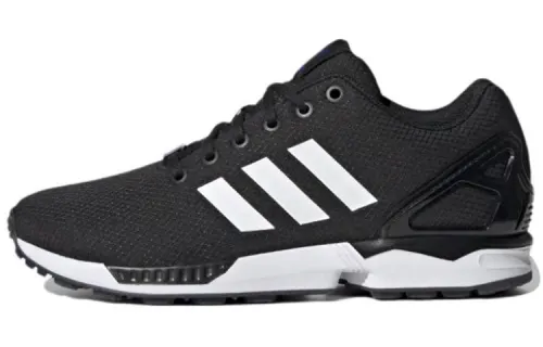 Adidas Originals ZX Flu Comfortable Abrasion Resistant Breathable Low top Running Shoes Men's Black White