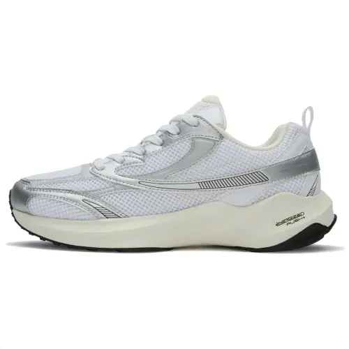 FILA Float E3 2.0 MS Cushioning, Wear Resistant Low top Y2k Running Shoes Unisex White Silver