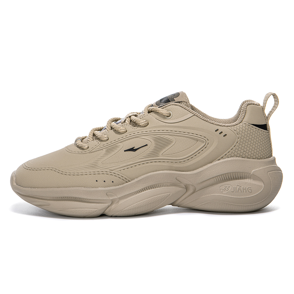 Erke Cushioning Slip Resistant Abrasion Resistant Low top Running Shoes Women’s Mist Gray Brown