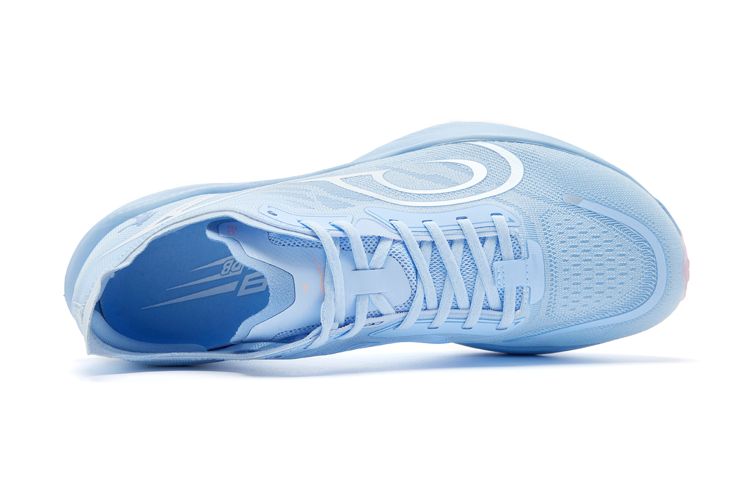 QIAODAN Flying Shadow PB3 Enhanced Running Shoes Men’s Low Top Union Blue Frosting Pink