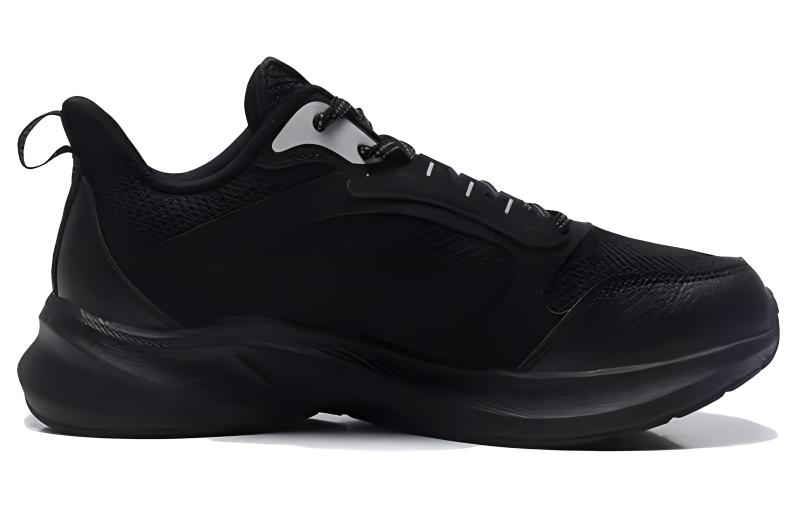 QIAODAN Cushioning, Wear Resistant Low top Casual Running Shoes Men’s Black