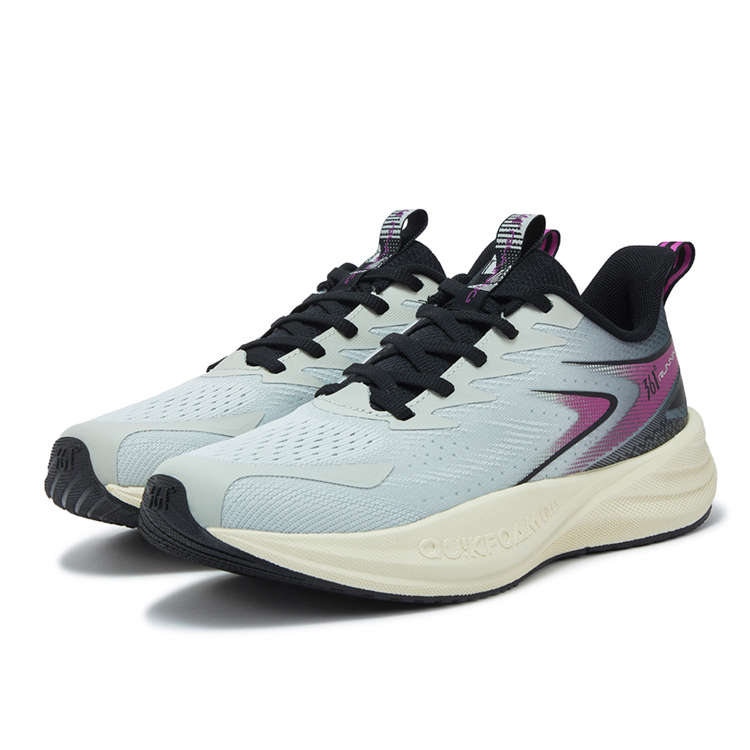 361° Surge Float 1.0 Slip Resistant, Abrasion Resistant, Breathable Low top Running Shoes Men’s Gray Black Purple