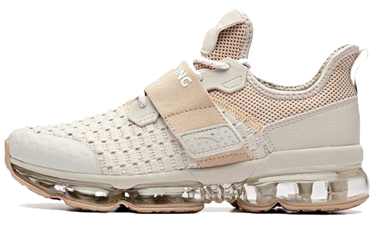 Anta SEEED Cushioning Abrasion Resistant Slip Resistant Breathable Rebound Low top Running Shoes Women's Linen Gray