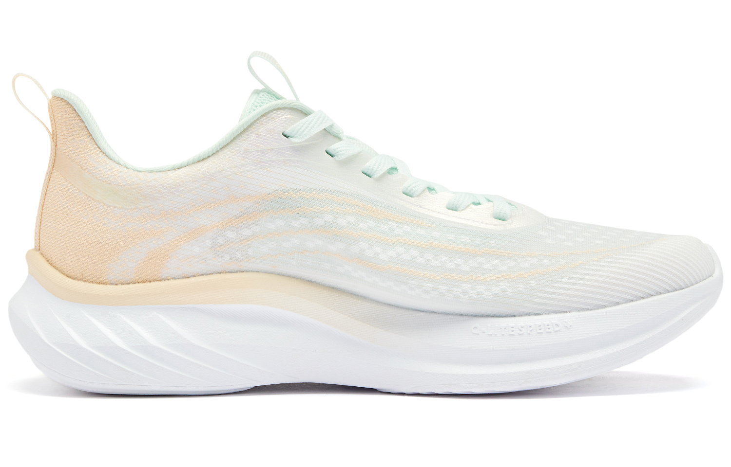 QIAODAN Cushioning Slip Resistant Abrasion Resistant Low top Casual Running Shoes Women’s White Orange