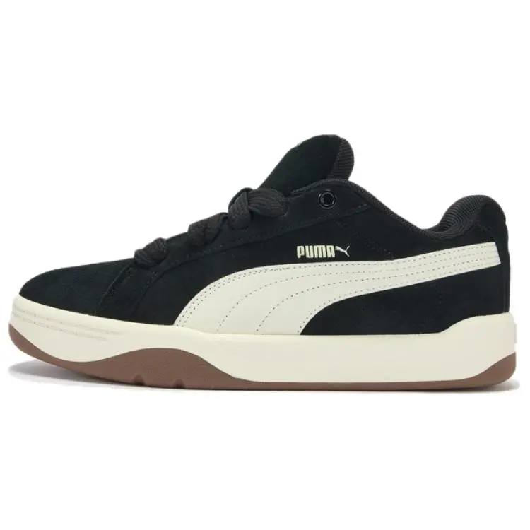 PUMA Park Lifestyle Leather Low top Skateboard Shoes Unisex Black White